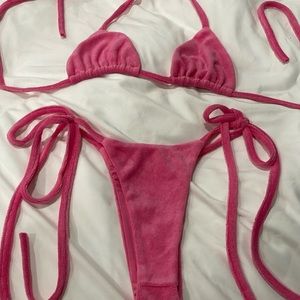 Terry cloth bikini